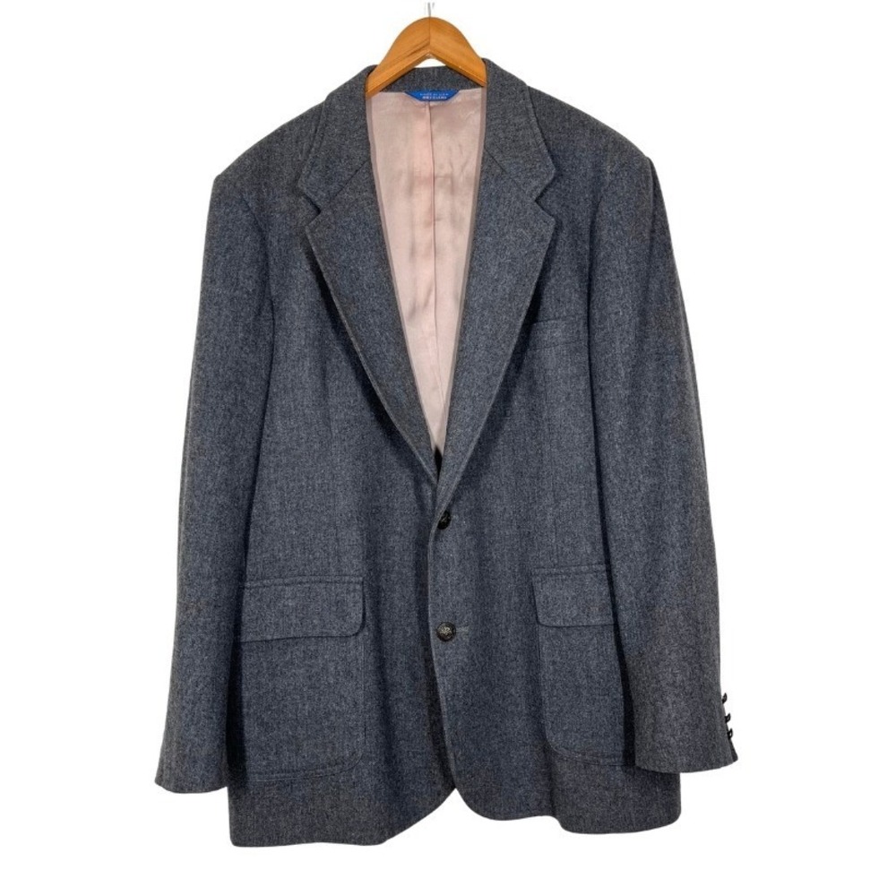 Pendleton Vtg Mens Gray 100% Virgin Wool Blazer Sport Coat Size 46 Long USA Made
